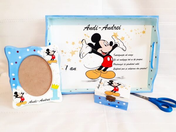 Tavita/set de mot Mickey cu stelute