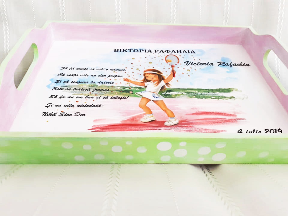 Tavita/set de mot mica jucatoare de tenis - imagine 2