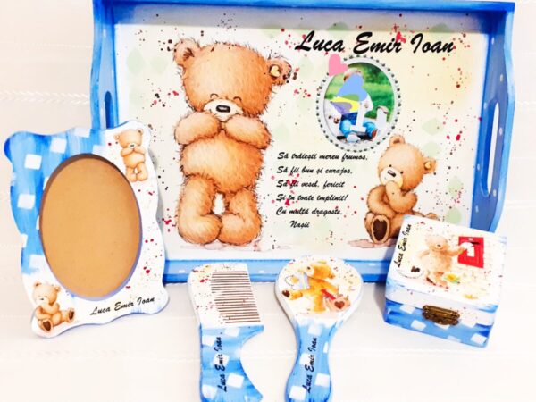 Tavita/set de mot ursulet maro