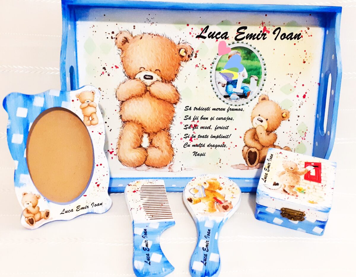 Tavita/set de mot ursulet maro