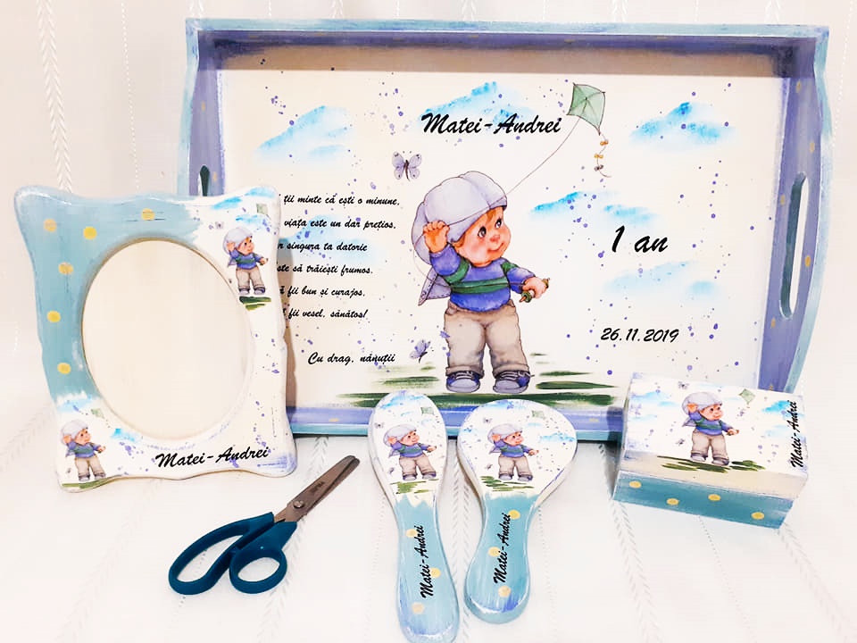 Tavita/set de mot baietel cu zmeu