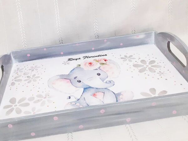 Tavita/set de mot elefantica gri