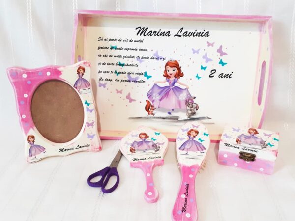 Tavita/set de mot printesa in mov