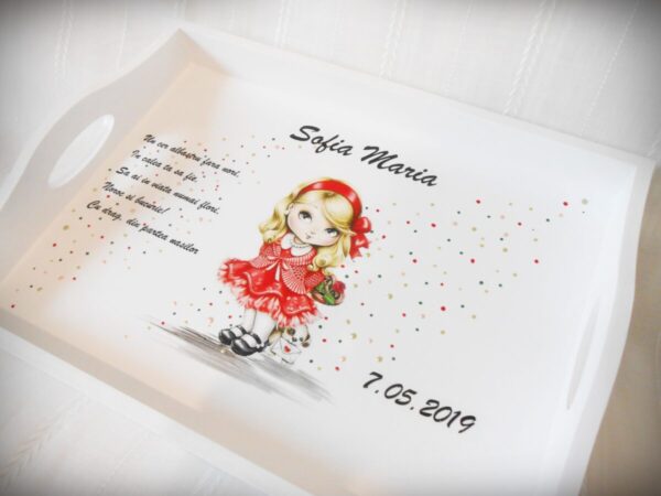 Tavita/set de mot fetita in rosu