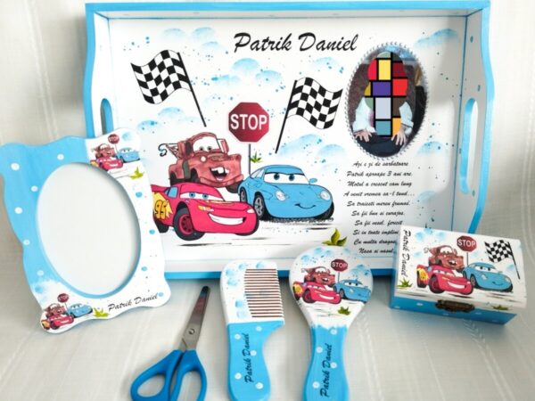 Tavita/set de mot baietel, tema Cars