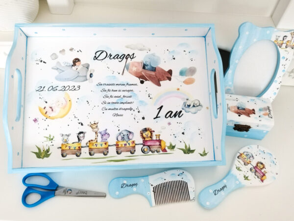 Tavita/set de mot baietel, trenulet, avioane, animalute