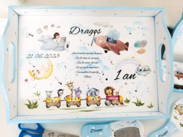 Tavita/set de mot baietel, trenulet, avioane, animalute