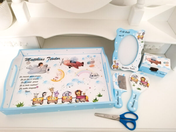 Tavita/set de mot baietel, trenulet, animalute