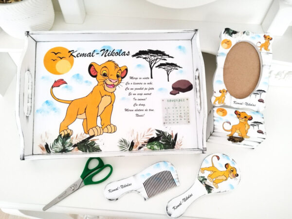 Tavita/set de mot baietel, regele leu, safari