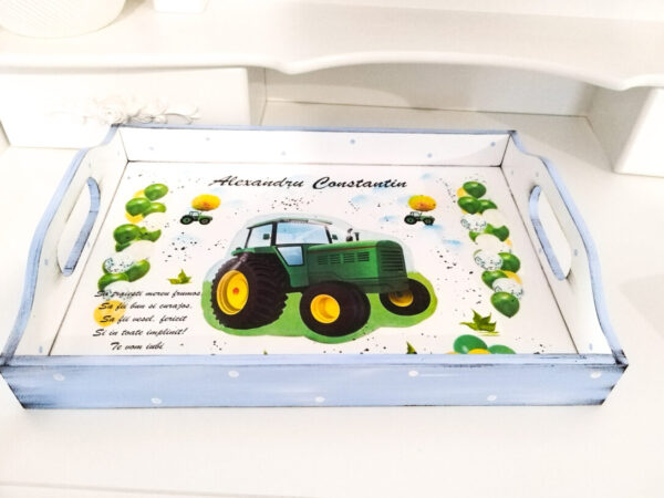 Tavita/set de mot baietel, tematica tractor