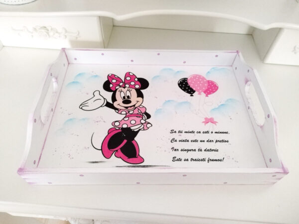 Tavita/set de mot fetita, Minnie si baloane