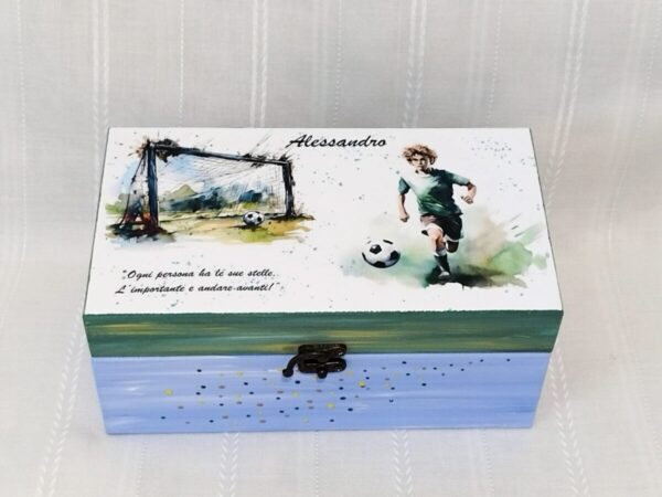 Cutie de amintiri cu fotbalist