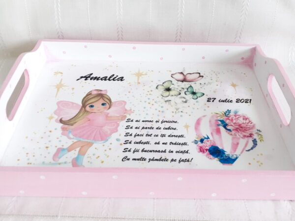 Tavita/set de mot fetita cu mica balerină