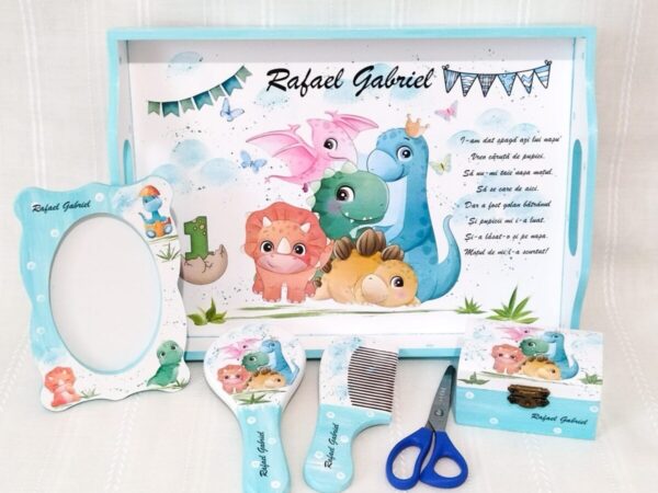 Tavita/set de mot baietel cu dinozauri