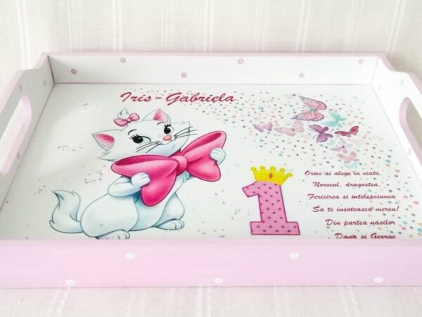 Tavita/set de mot fetita cu pisicuța Marie