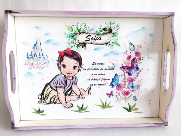 Tavita/set de mot fetita cu Albă ca zăpada bebe