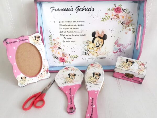 Tavita/set de mot fetita cu Minnie
