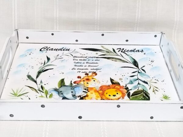 Tavita/set de mot baietel cu safari