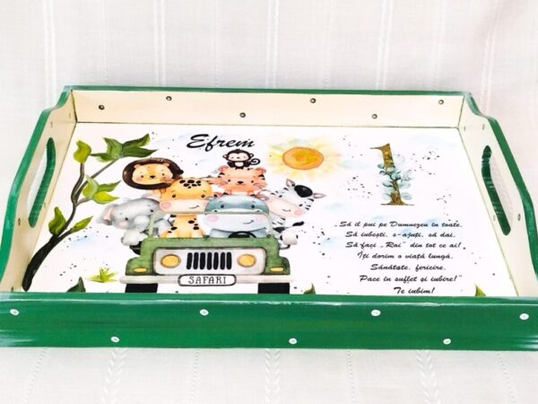 Tavita/set de mot baietel cu safari