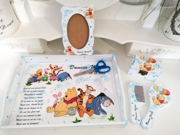 Tavita/set de mot baietel cu Pooh și prietenii săi