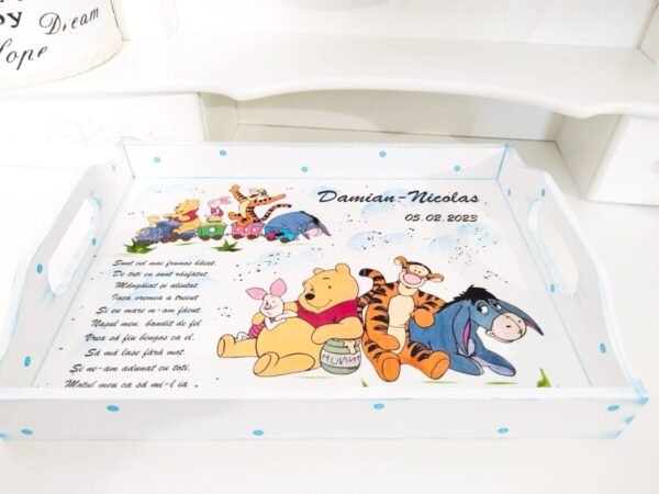 Tavita/set de mot baietel cu Pooh și prietenii săi