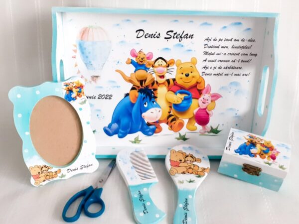 Tavita/set de mot baietel cu Pooh și prietenii săi