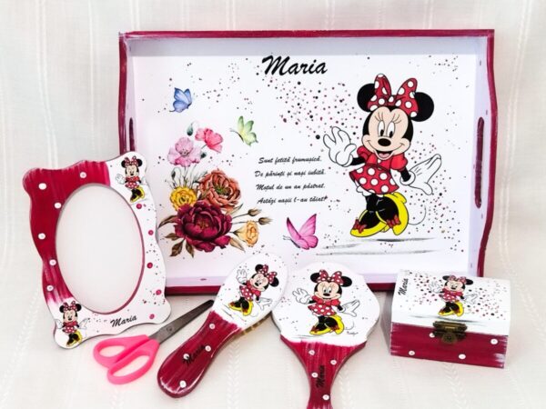 Tavita/set de mot fetita cu Minnie