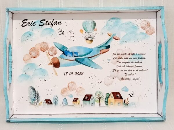 Tavita/set de mot baietel cu avion