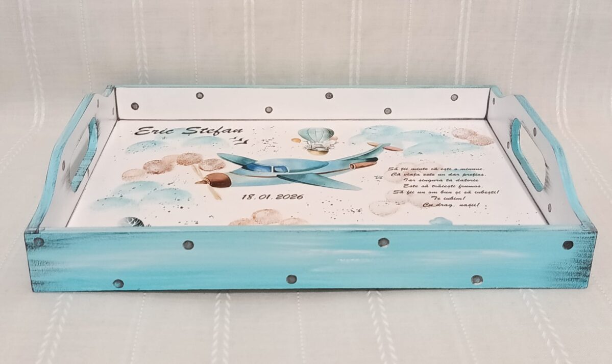Tavita/set de mot baietel cu avion - imagine 3