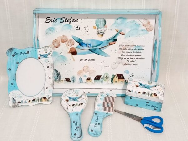 Tavita/set de mot baietel cu avion