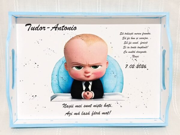 Tavita/set de mot baietel cu Baby Boss