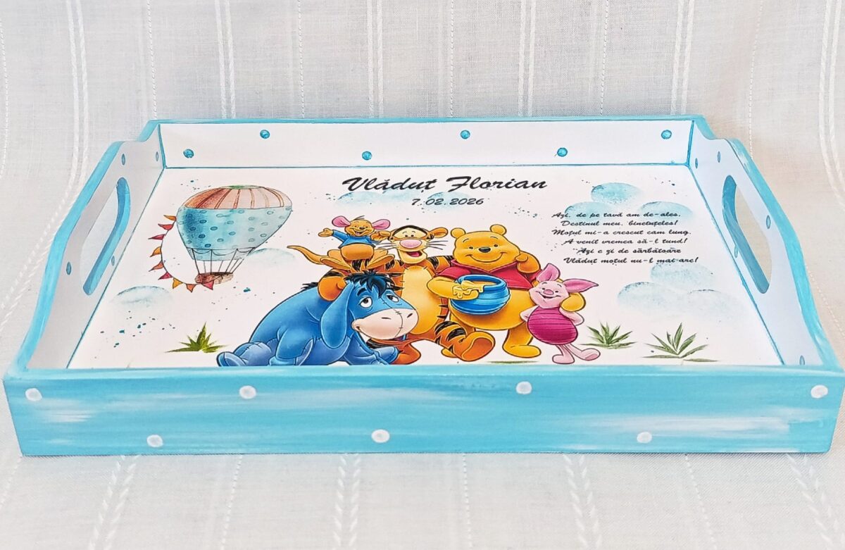 Tavita/set de mot baietel cu Pooh și prietenii săi - imagine 2