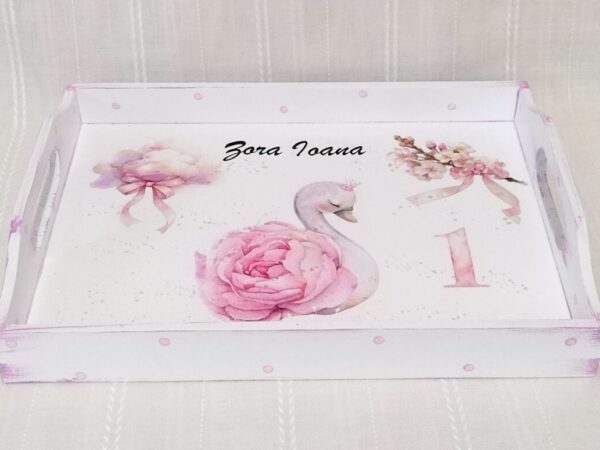 Tavita/set de mot fetita cu lebada