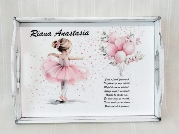 Tavita/set de mot fetita cu balerina