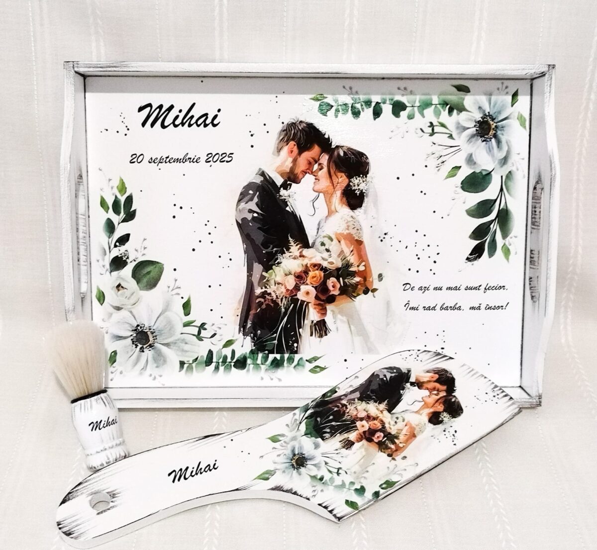 Tavita/set de mire cu verde smarald