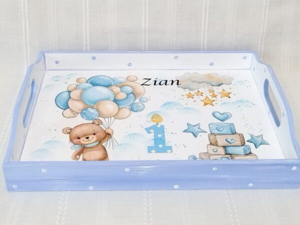 Tavita/set de mot baietel cu baloane si ursulet