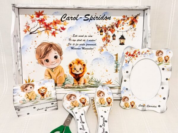 Tavita/set de mot baietel cu leuț