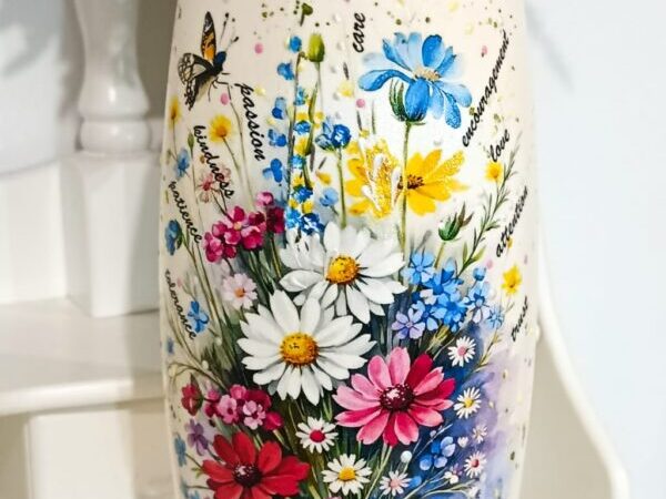 Vază personalizată cadou pentru profesoara de engleză