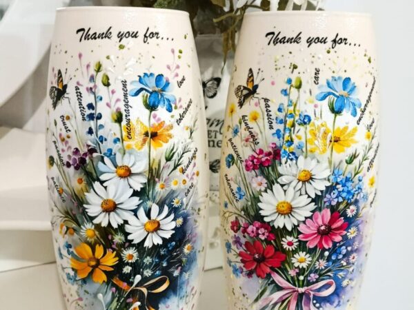 Vază personalizată cadou pentru profesoara de engleză