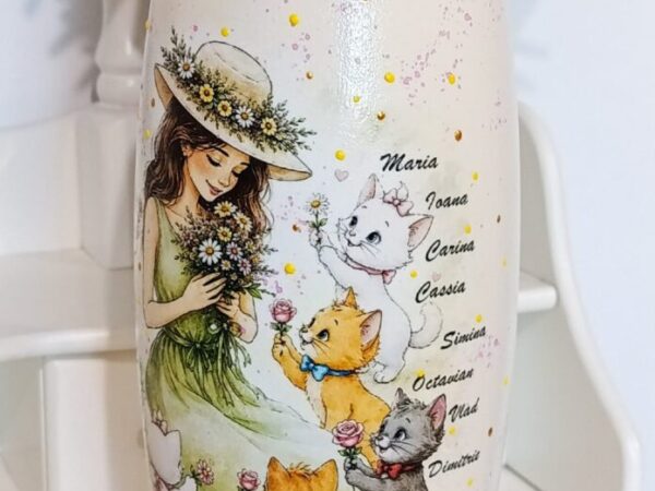 Vază personalizată pentru Grupa Pisicuțelor