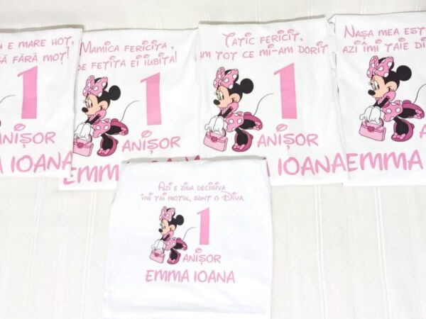 Tricouri personalizate pentru mot cu Minnie