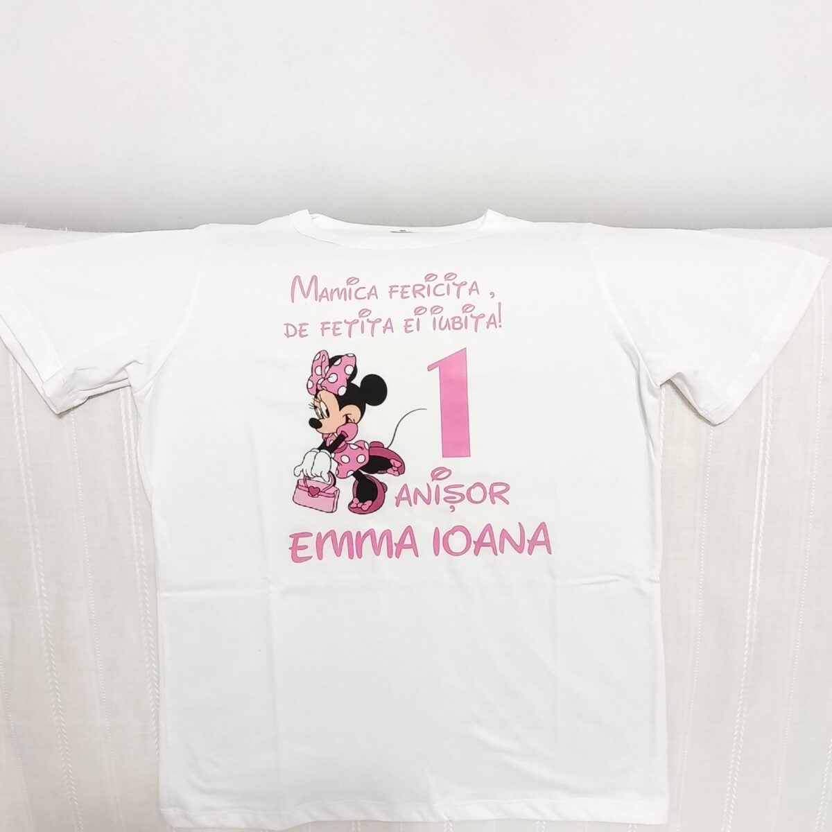 Tricouri personalizate pentru mot cu Minnie